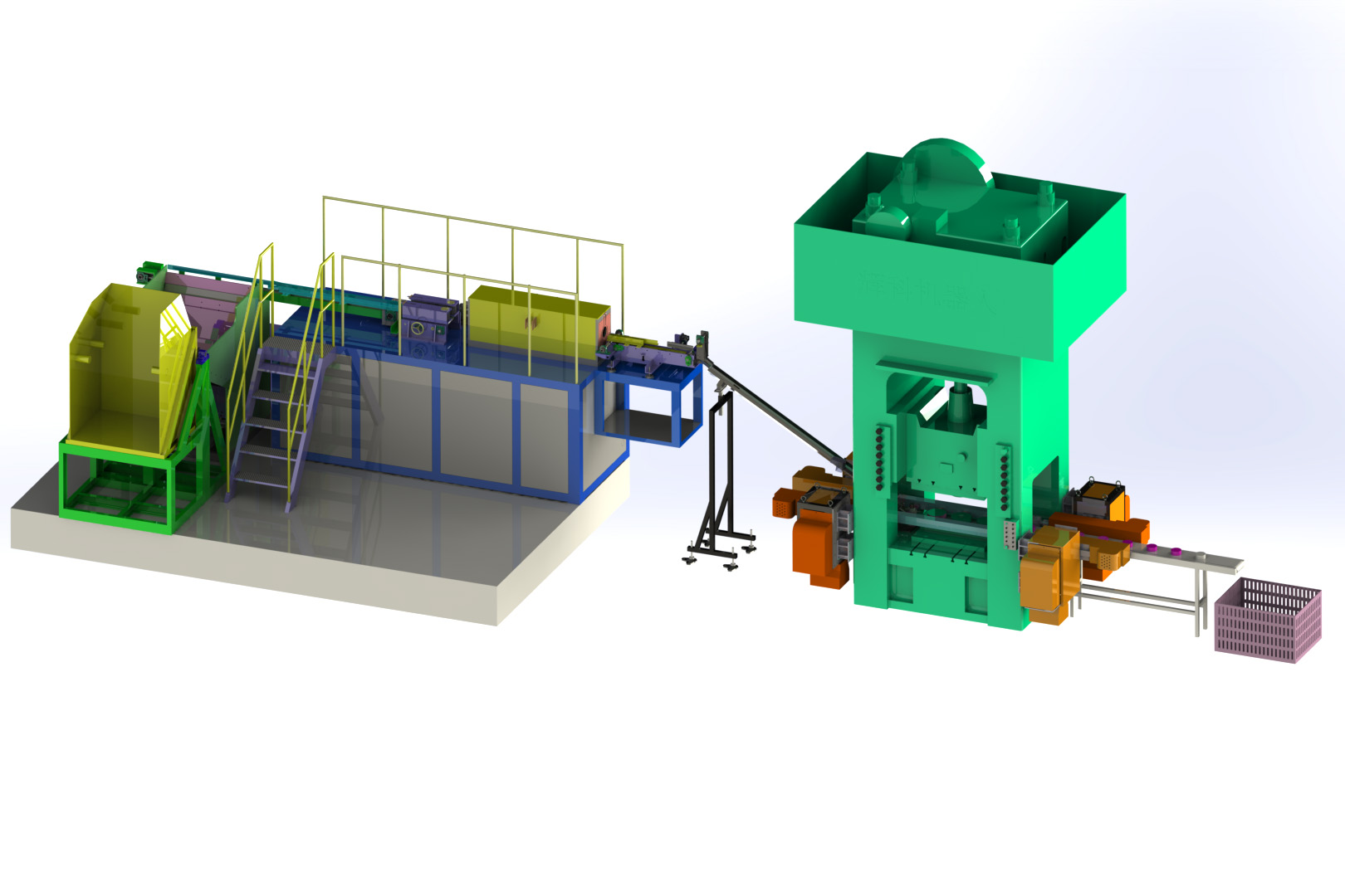軸承自動鍛造生產線，擴孔機械手，整徑機械手，自動鍛造軸承設備